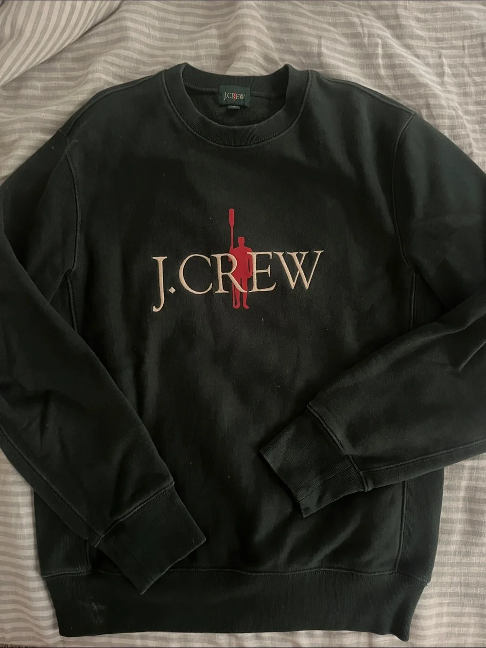 J.Crew Heritage Crewneck Sweatshirt with Red Logo